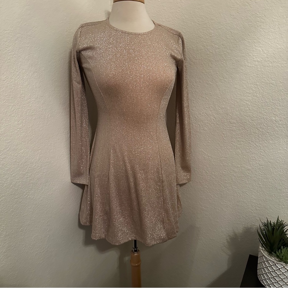 Forever 21 Shimmery Pink Dress